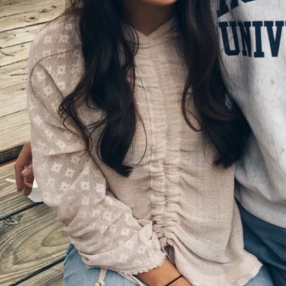 Free people hooded top